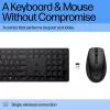 HP 655 Wireless Keyboard and Mouse Combo, Black, Mouse included