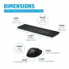 HP 655 Wireless Keyboard and Mouse Combo, Black, Mouse included