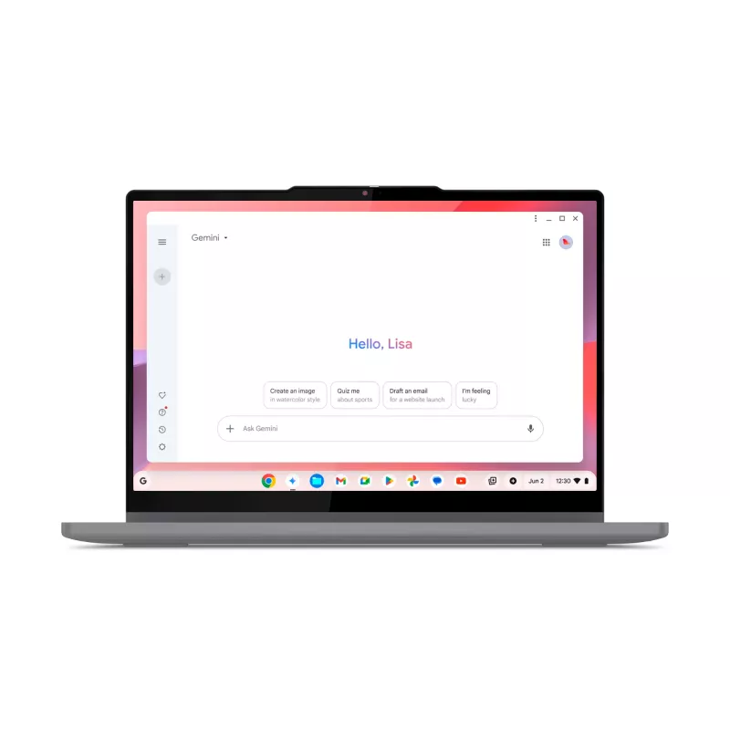 Lenovo Chrome 2in1 14IRU10 Intel Core 5 120U Chromebook 35.6 cm (14 inch) Touchscreen WUXGA 8 GB LPDDR5-SDRAM 128 GB UFS Wi-Fi 6E (802.11ax) ChromeOS English Grey