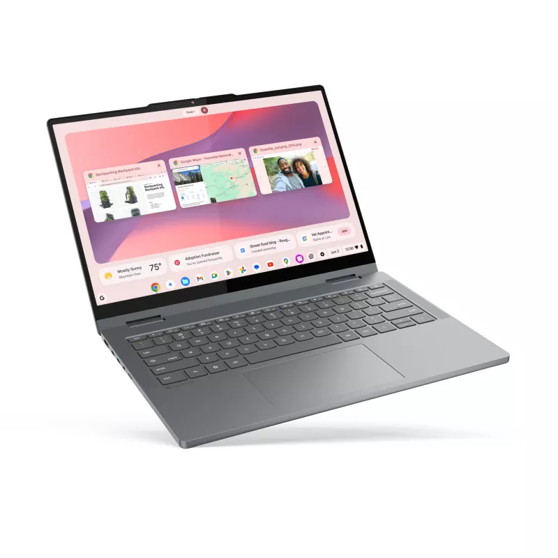 Lenovo Chrome 2in1 14IRU10 Intel Core 5 120U Chromebook 35.6 cm (14 inch) Touchscreen WUXGA 8 GB LPDDR5-SDRAM 128 GB UFS Wi-Fi 6E (802.11ax) ChromeOS English Grey