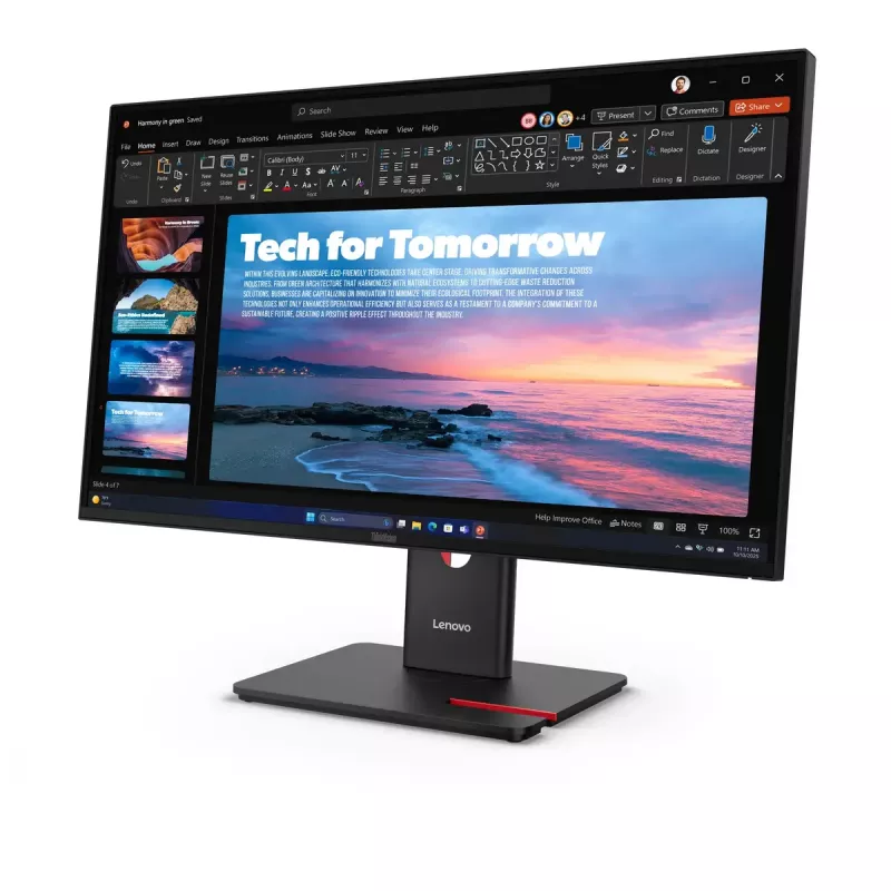 Monitor Lenovo ThinkVision T27QD-40 27 inch Wide Quad HD LED 2560 x 1440