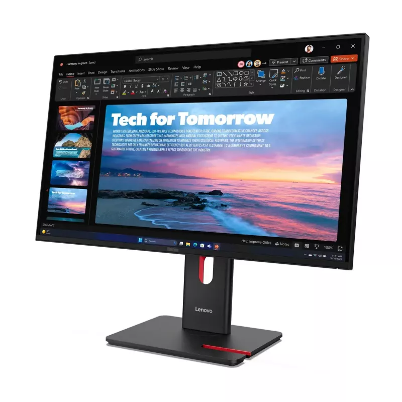 Monitor Lenovo ThinkVision T27QD-40 27 inch Wide Quad HD LED 2560 x 1440