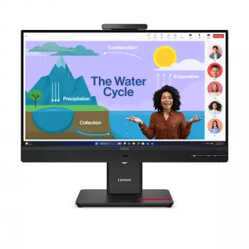 Lenovo ThinkVision T24D-4v Monitor, 60.5 cm (23.8 inch), 1920 x 1080 pixels, Full HD, LED, 6 ms, Black