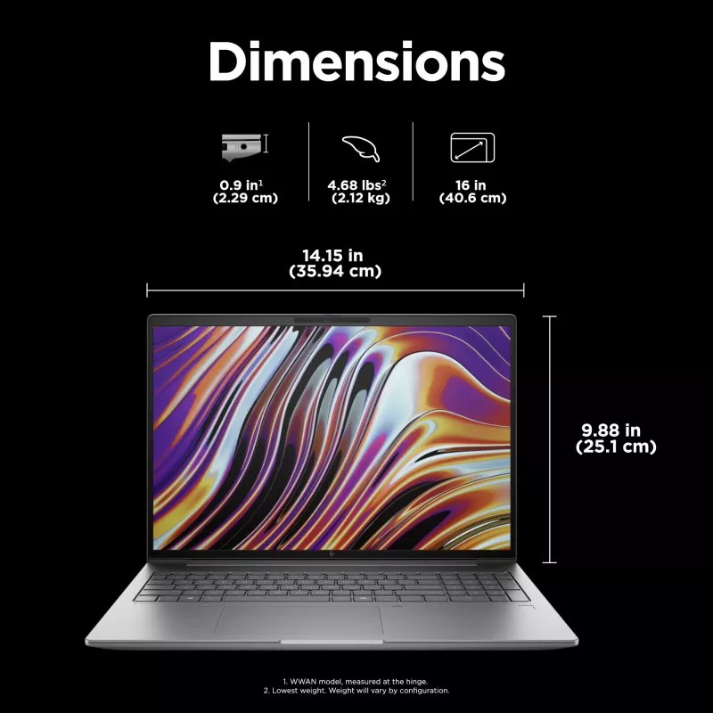 HP ZBook Power G11 A AMD Ryzen™ 7 8845HS Mobile workstation 40.6 cm (16 inch) WUXGA 32 GB DDR5-SDRAM 1 TB SSD NVIDIA RTX A1000 Wi-Fi 6E (802.11ax) Windows 11 Pro AI PC Grey