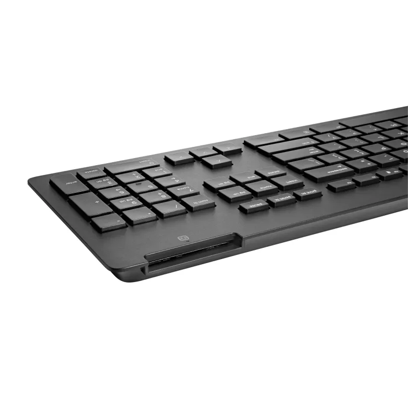 HP Business Slim v2 Smartcard Keyboard, Full-size (100%), Wired, USB, Black