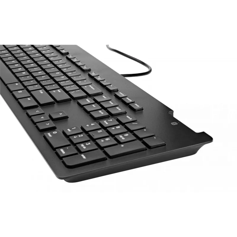 HP Business Slim v2 Smartcard Keyboard, Full-size (100%), Wired, USB, Black