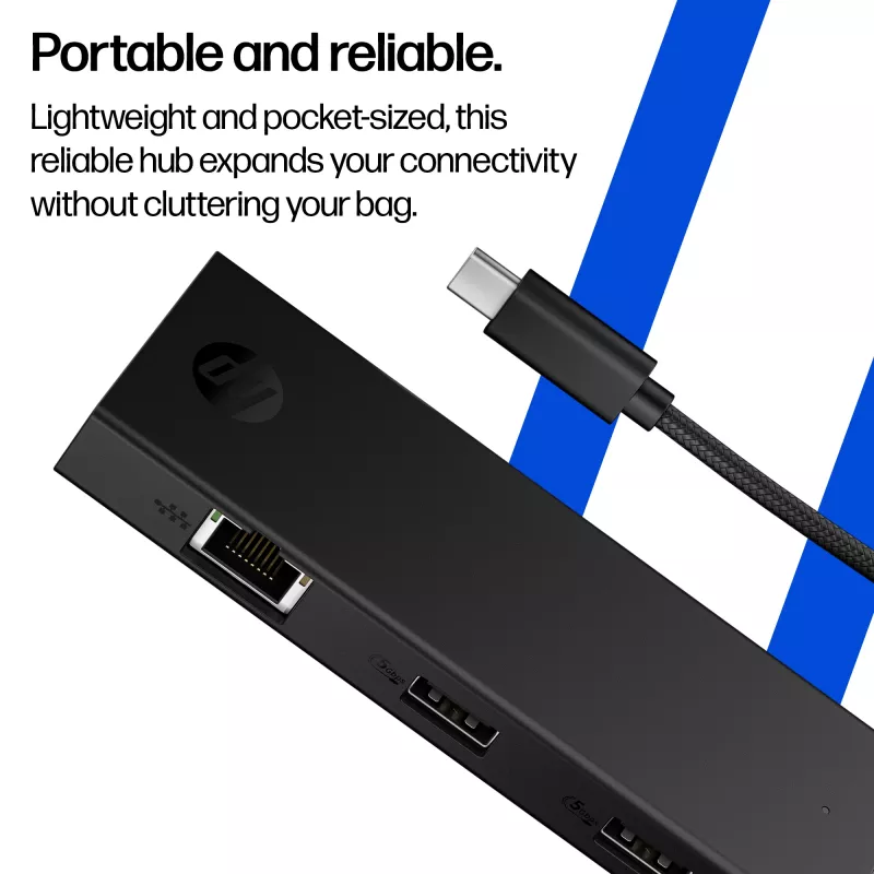 HP Portable USB-C Hub, Vietnam, Business, Forest Stewardship Council (FSC), 119.6 mm, 39.9 mm, 14.9 mm