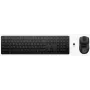 Keyboard and Mouse Combo HP 495C — Full-size wireless keyboard, multi-device mouse, USB/RF/Bluetooth, black
