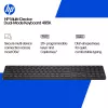 HP 495K Multi-Device Dual-Mode Keyboard, Full-size (100%), Wireless, USB + Bluetooth, Black