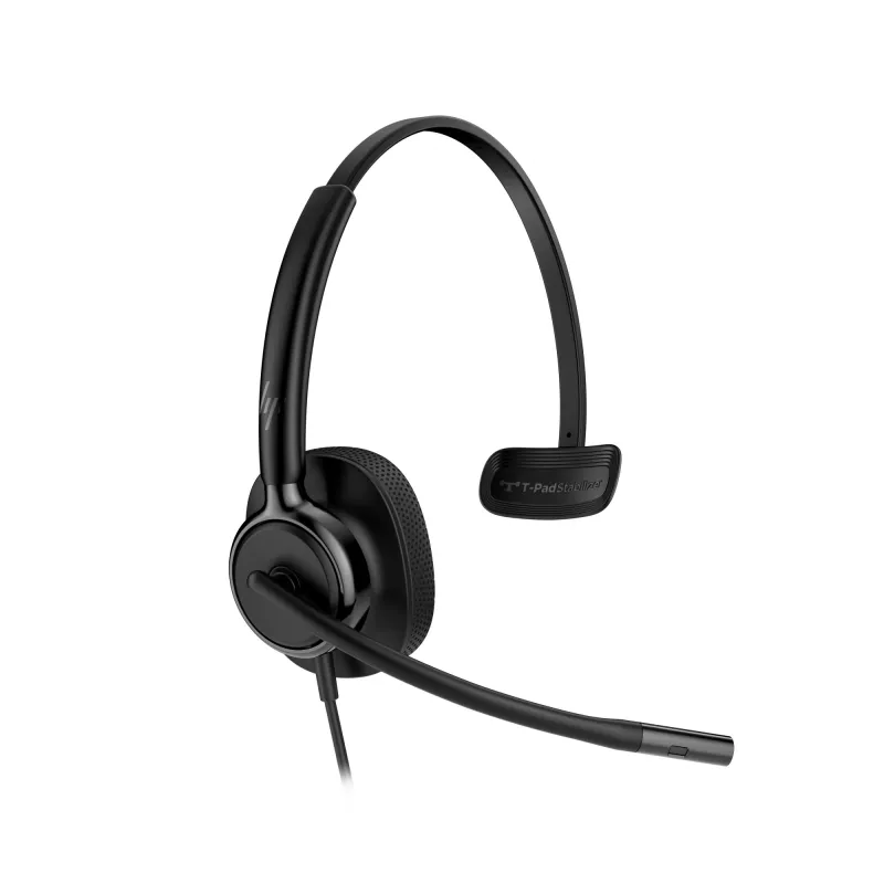 HP Poly Mission 415 Monaural USB Wired Headset (Bulk), 99 g, Black