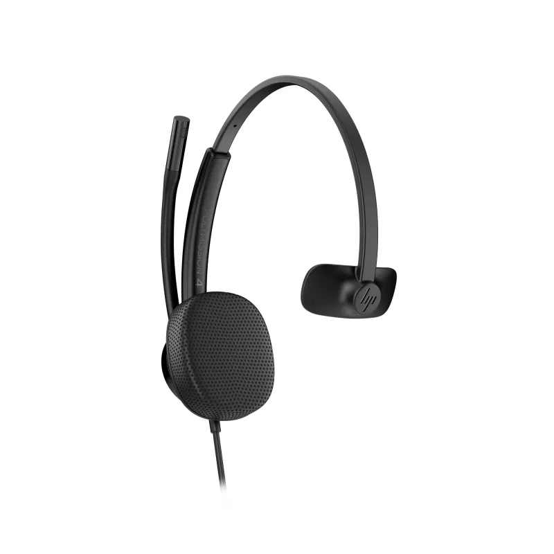 HP Poly Mission 415 Monaural USB Wired Headset (Bulk), 99 g, Black