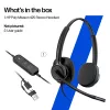 Wired Stereo Headset HP POLY Mission 425 Classic, USB connection, 126 g