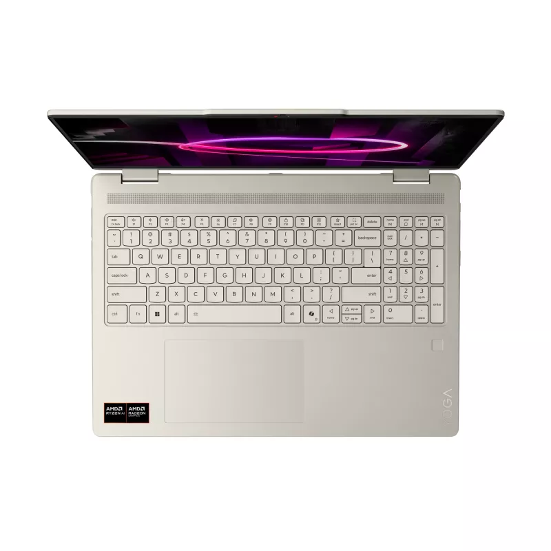 Lenovo Yoga 7 2-in-1 16AGP11 Copilot+ PC AMD Ryzen™ AI 7 445 Hybrid (2-in-1) 40.6 cm (16 inch) Touchscreen WQXGA+ 32 GB LPDDR5x-SDRAM 1 TB SSD Wi-Fi 7 (802.11be) Windows 11 Home German Seashell (colour)