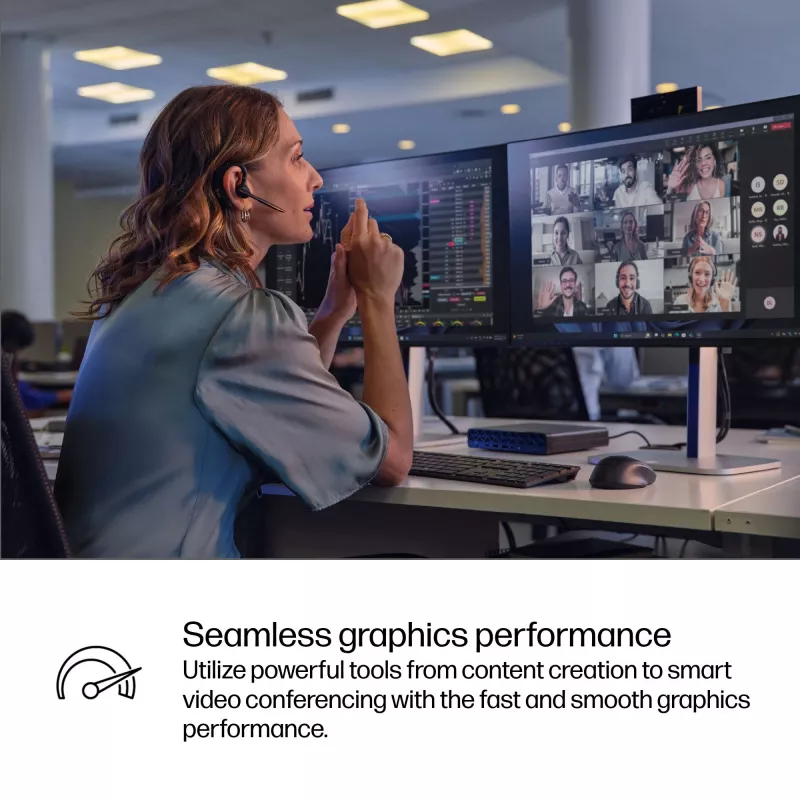 Mini PC HP EliteDesk 8 Mini G1i AI — Intel Core Ultra 7 265T, 16 GB DDR5, 1 TB SSD, Windows 11 Pro, Black