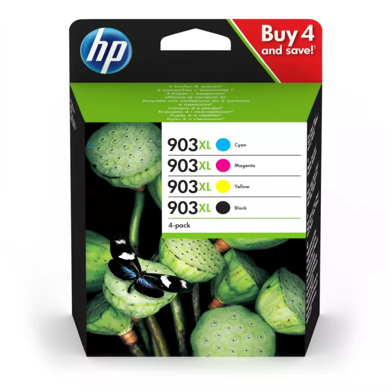 HP 903XL ink cartridge 4 pc(s) Original High (XL) Yield Black, Cyan, Magenta, Yellow