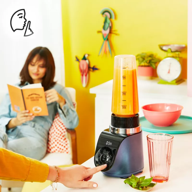 Tefal Blend Up BL19H4F0 blender 0.85 L Tabletop blender 1000 W Blue, Transparent