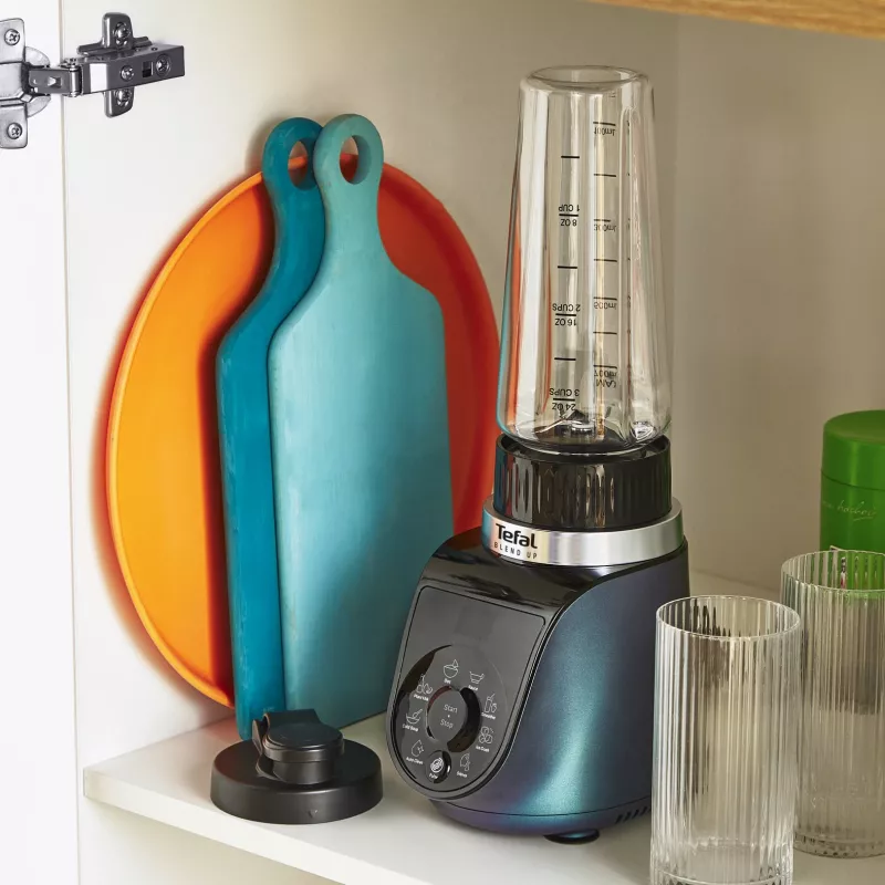 Tefal Blend Up BL19H4F0 blender 0.85 L Tabletop blender 1000 W Blue, Transparent