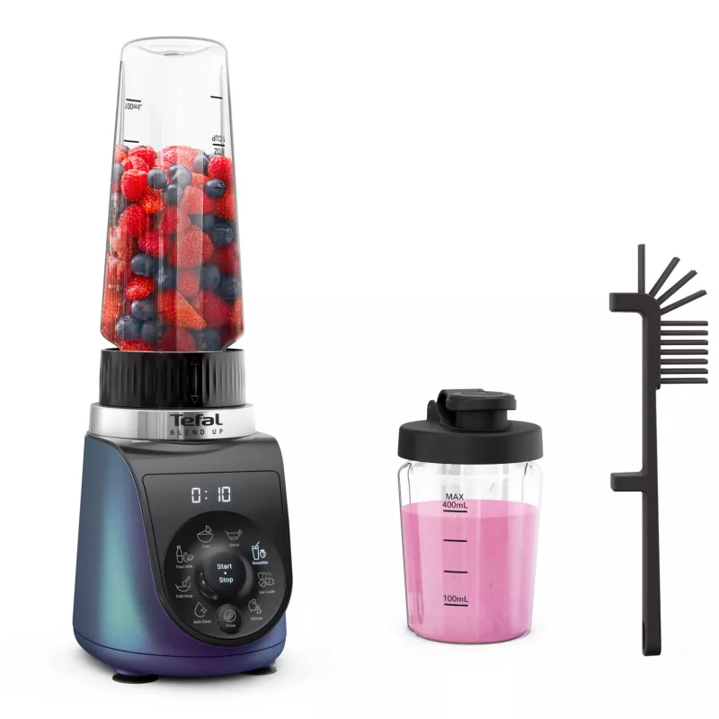 Tefal Blend Up BL19H4F0 blender 0.85 L Tabletop blender 1000 W Blue, Transparent