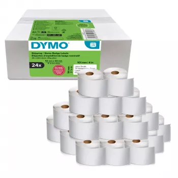 Label roll pack Dymo LabelWriter 101 x 54 mm, white paper labels, 24 rolls (220 labels/roll)