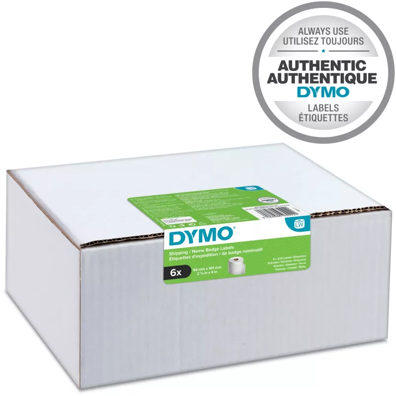 Label roll pack Dymo LabelWriter 101 x 54 mm, white paper labels, 24 rolls (220 labels/roll)