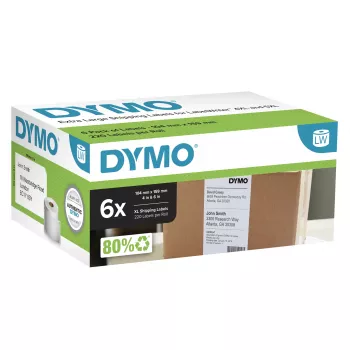 Shipping Labels Dymo LabelWriter Extra Large 104×159 mm Self-Adhesive 6 Rolls, 1,320 Labels for LabelWriter 4XL/5XL