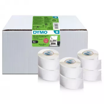 Shipping Labels Dymo LabelWriter Extra Large 104×159 mm Self-Adhesive 6 Rolls, 1,320 Labels for LabelWriter 4XL/5XL