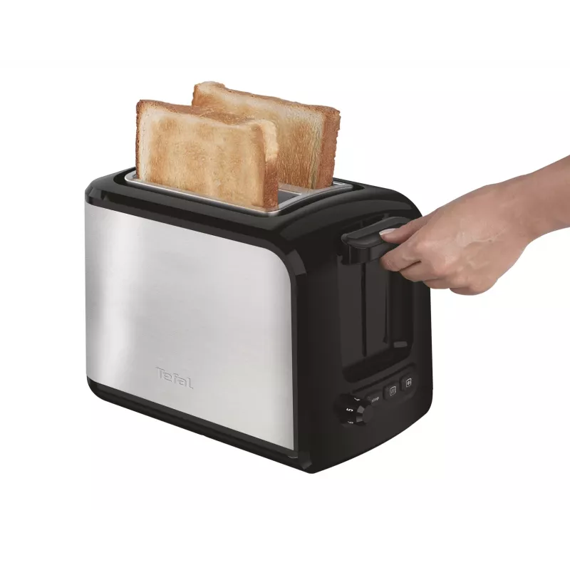 Tefal Express TT410D toaster 7 2 slice(s) 850 W Black, Stainless steel