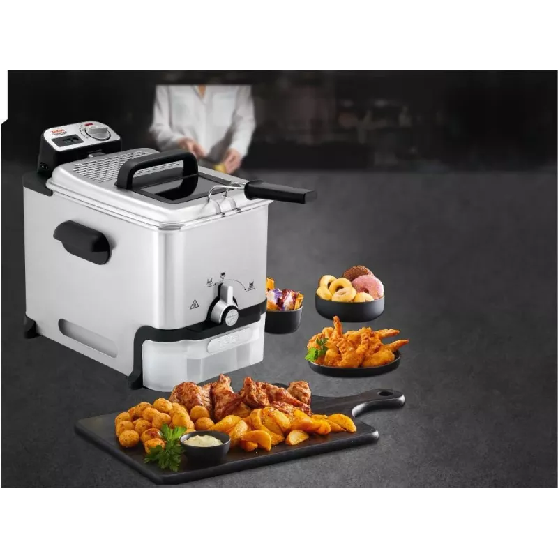 Tefal FR8041 fryer Single 3.5 L Stand-alone 2300 W Deep fryer Silver