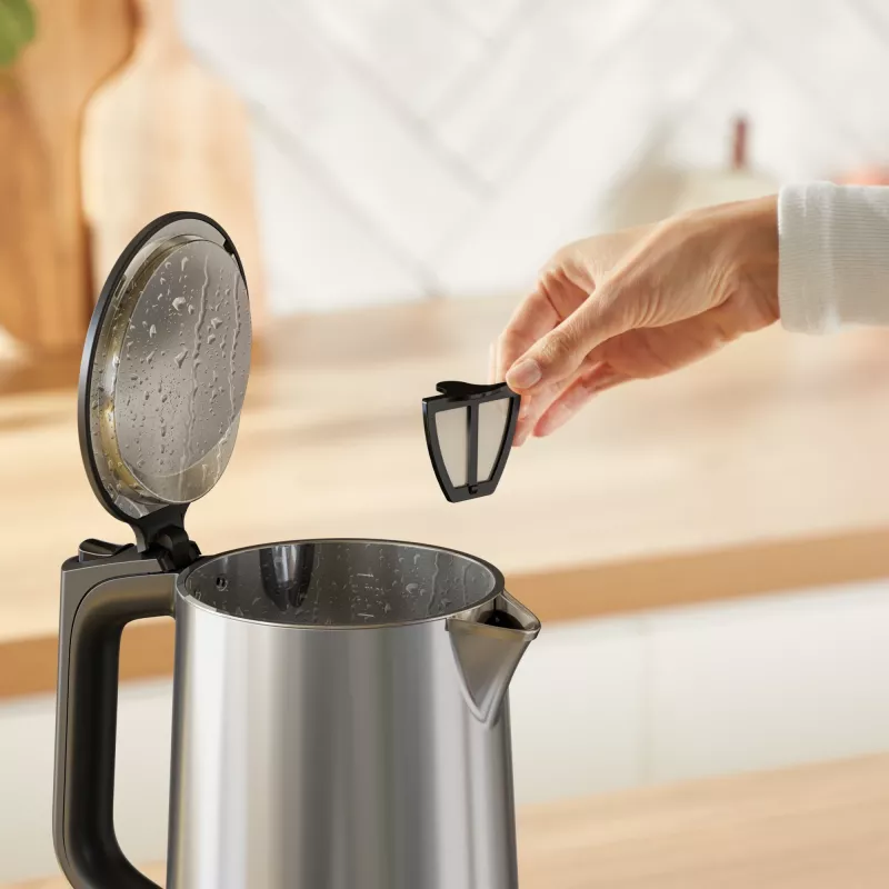 Tefal Selection KI871DE0 electric kettle 1.7 L 1500 W Black, Stainless steel