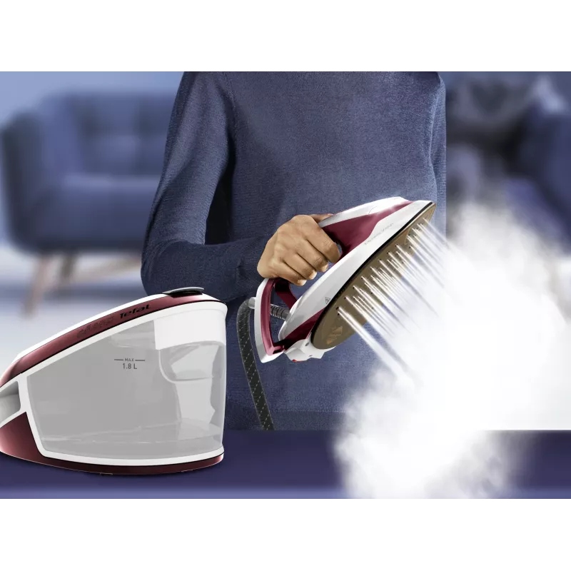 Tefal Express Vision SV8150 2800 W 1.8 L Durilium AirGlide Autoclean soleplate Red, White