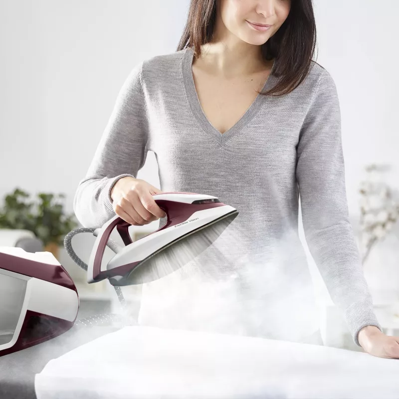 Tefal Express Vision SV8150 2800 W 1.8 L Durilium AirGlide Autoclean soleplate Red, White