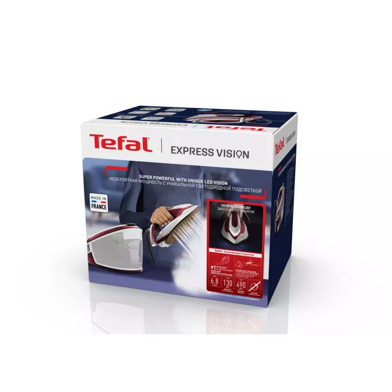 Tefal Express Vision SV8150 2800 W 1.8 L Durilium AirGlide Autoclean soleplate Red, White