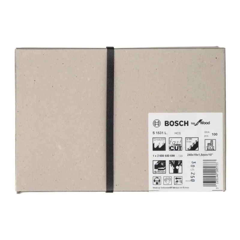 Bosch 2608650698 Sabre saw blade High carbon steel (HCS) 100 pc(s)