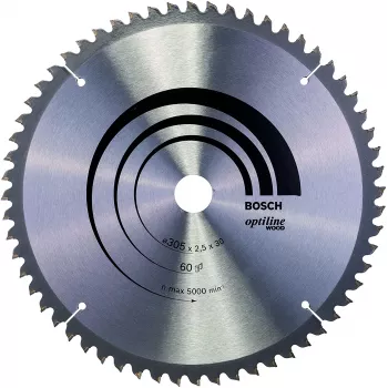 Bosch Optiline Wood Circular Saw Blades, Wood, 30.5 cm, Bosch, 798 g, 1 pc(s)