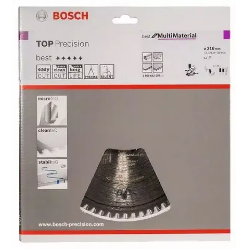 Circular saw blade Bosch 2 608 642 097 21.6 cm 1 pc(s)