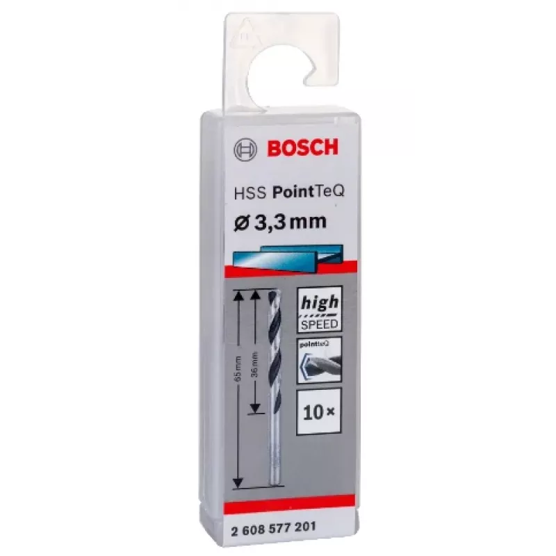 Twist Drill Bit Bosch HSS PointTeQ 3.3mm