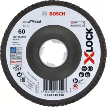 Bosch 2 608 619 198 angle grinder accessory Flap disc