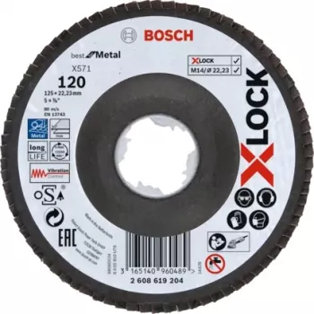 Bosch X-LOCK X571 BEST FOR METAL Grinding disc