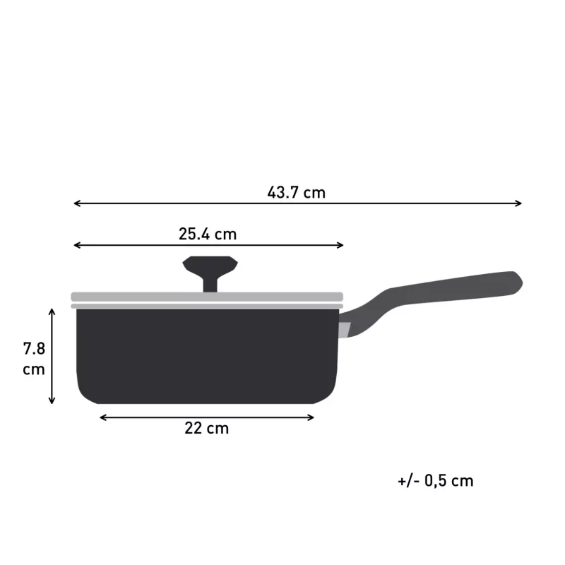 Tefal Change Black C4763225 frying pan Saute pan Round