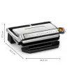 Contact grill Tefal Optigrill+ XL GC727D10 — 2000 W, rectangular metal housing, 445×365×175 mm