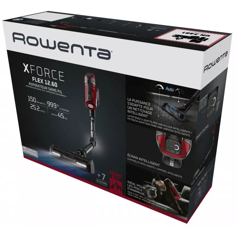 Rowenta RH98A8 2-in-1 stick vacuum Battery Dry Bagless 0.9 L 320 W Red, Grey