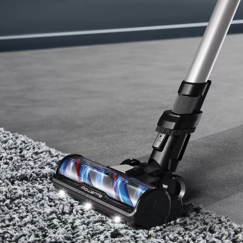 Cordless stick vacuum Rowenta X-Force Flex 13.60 RH9A36WV — 60 min runtime, 0.65 L bagless, cyclonic, purple