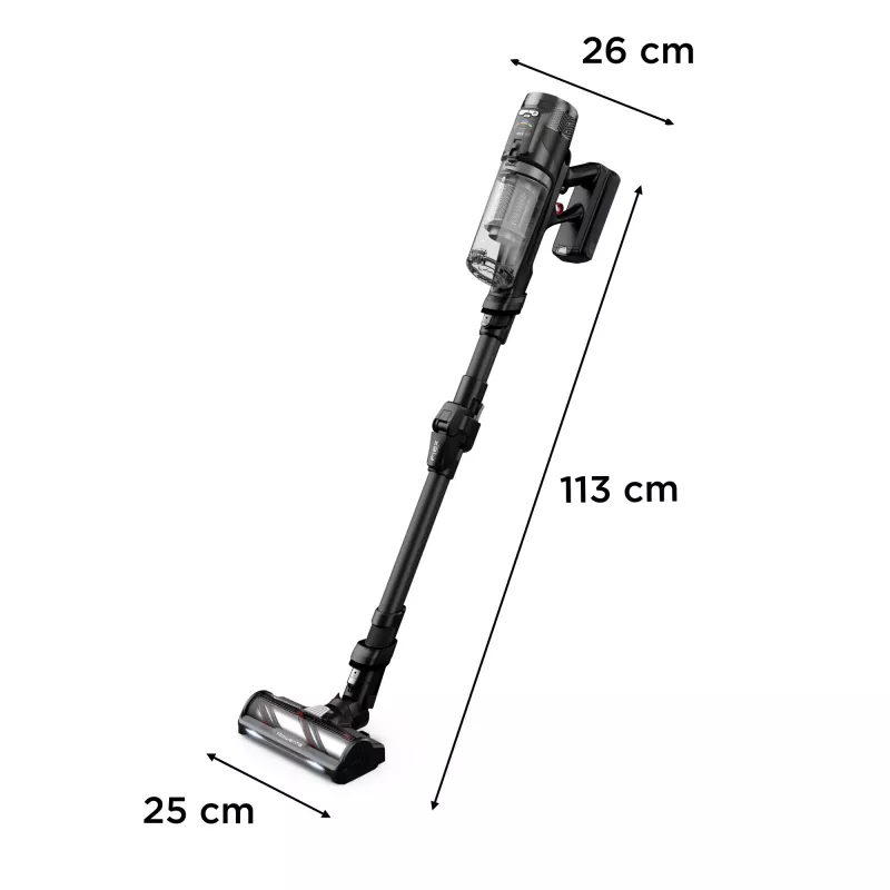 Rowenta X-Force Flex RH9L55E0 stick vacuum/electric broom 2-in-1 stick vacuum Battery Dry Bagless 0.65 L Black