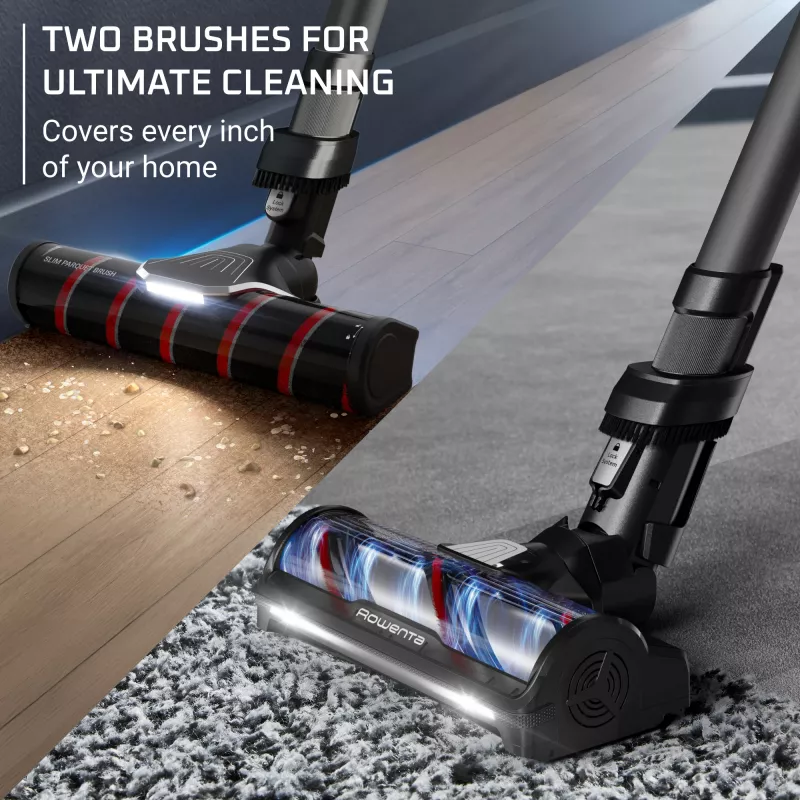 Rowenta X-Force Flex RH9L55E0 stick vacuum/electric broom 2-in-1 stick vacuum Battery Dry Bagless 0.65 L Black