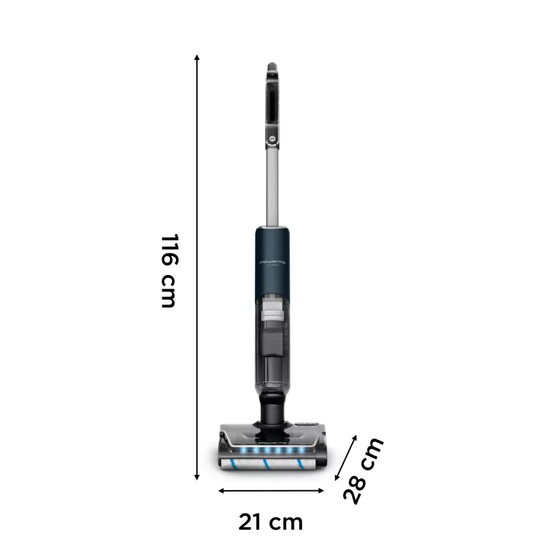 Rowenta X-Clean 7 GZ5735E0 stick vacuum/electric broom Battery Dry&wet Bagless 0.5 L Black, Chrome