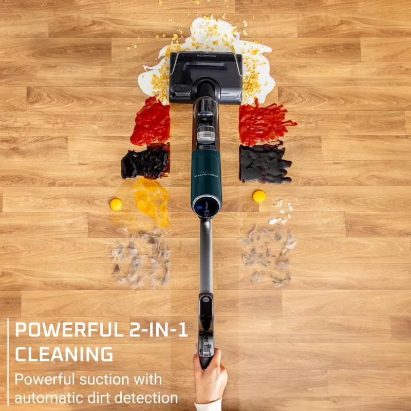 Rowenta X-Clean 7 GZ5735E0 stick vacuum/electric broom Battery Dry&wet Bagless 0.5 L Black, Chrome