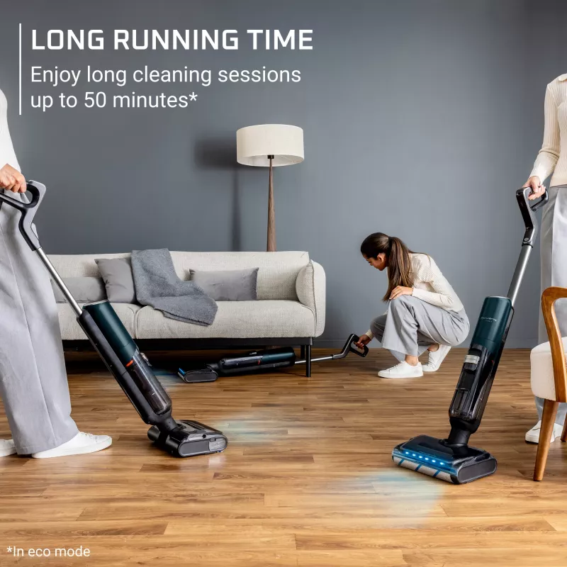 Rowenta X-Clean 7 GZ5735E0 stick vacuum/electric broom Battery Dry&wet Bagless 0.5 L Black, Chrome