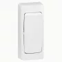 Wall switch Legrand Oteo 086084 narrow design — single-pole light switch, white finish