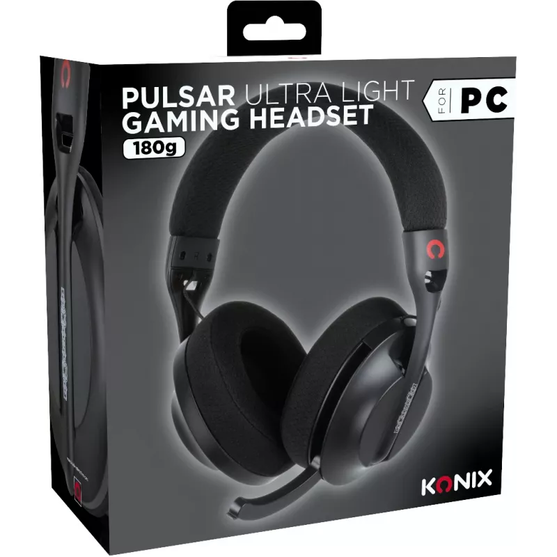 Konix PULSAR Headset Wired & Wireless Head-band Gaming USB Type-C Bluetooth Black