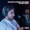 Konix PULSAR Headset Wired & Wireless Head-band Gaming USB Type-C Bluetooth Black